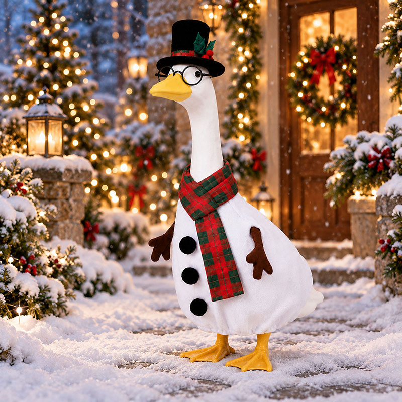 Porch Goose Winter Outfit Snowman Costume for 23 Inch Statue 1
